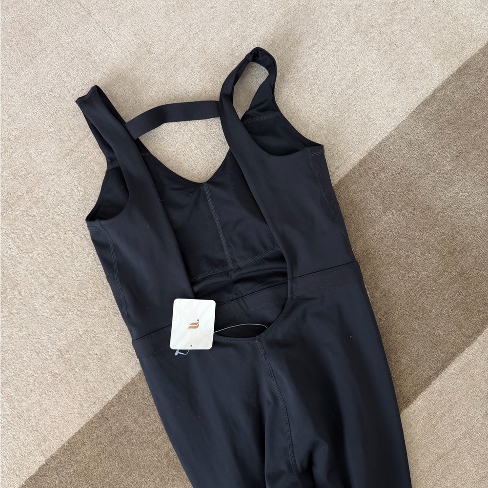 Fabletics Black Open-Back Jumpsuit - Picture 4 of 4